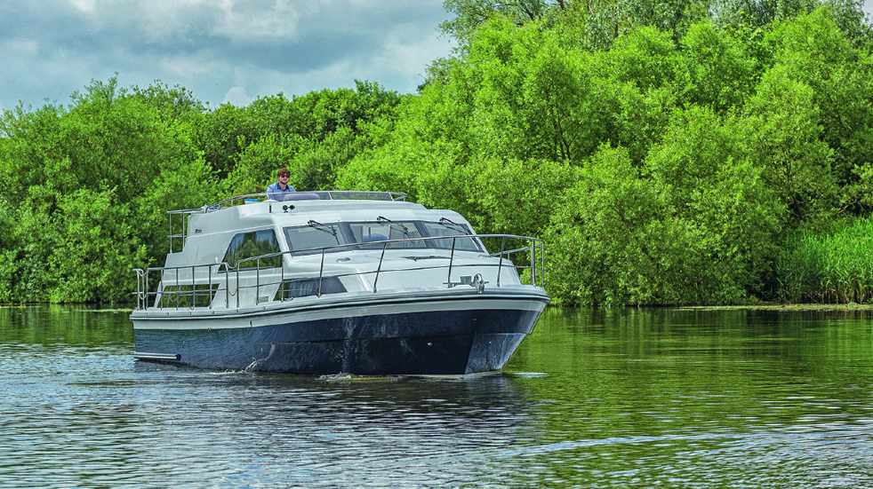 Norfolk broads river cruiser